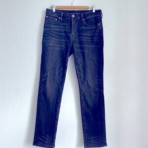 American Eagle Airflex+ slim black vintage wash straight leg denim jeans 31/30